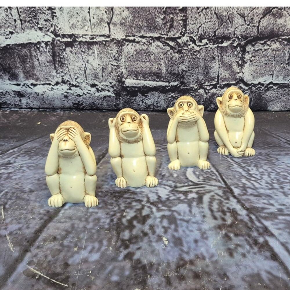 Vintage Four Monkeys (See, Hear, Speak and Do No Evil)